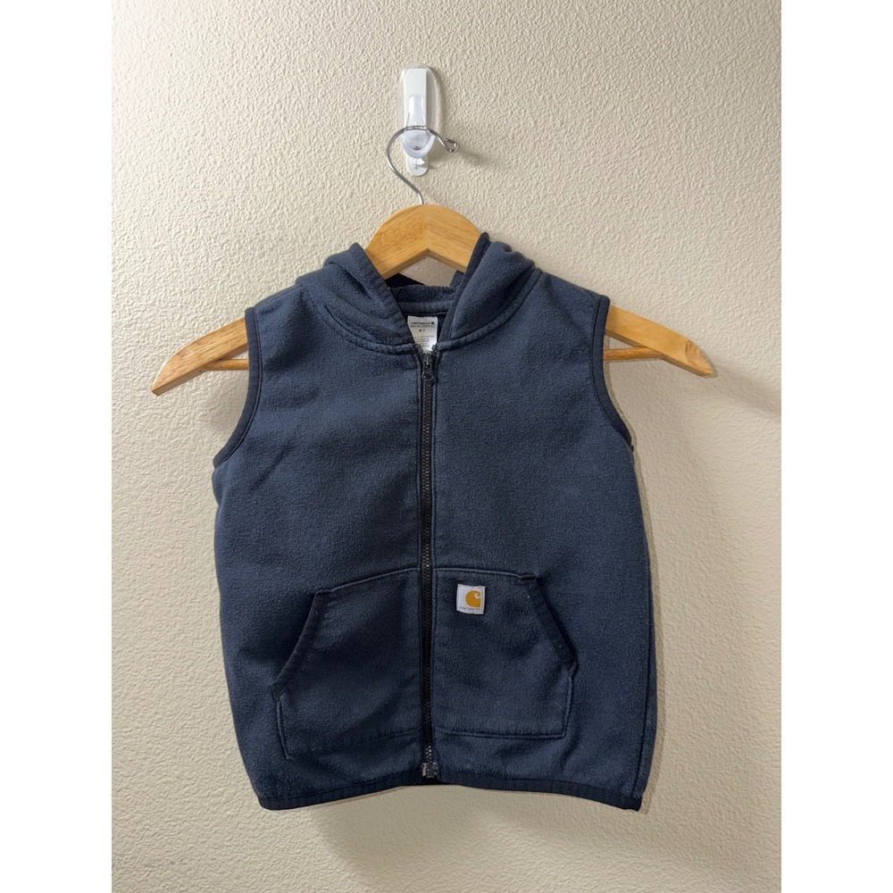 Boys Carhartt Hooded Vest Size 4T